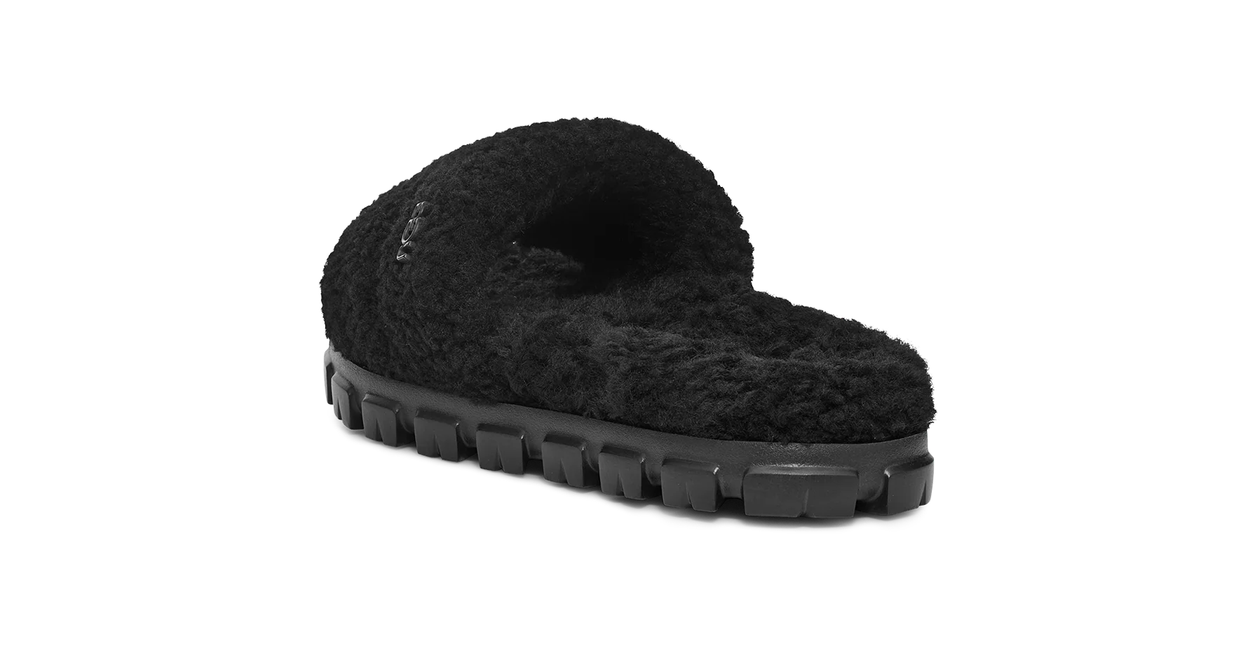 UGG Cozetta Curly Slide Black, Black (1130838-BLK)