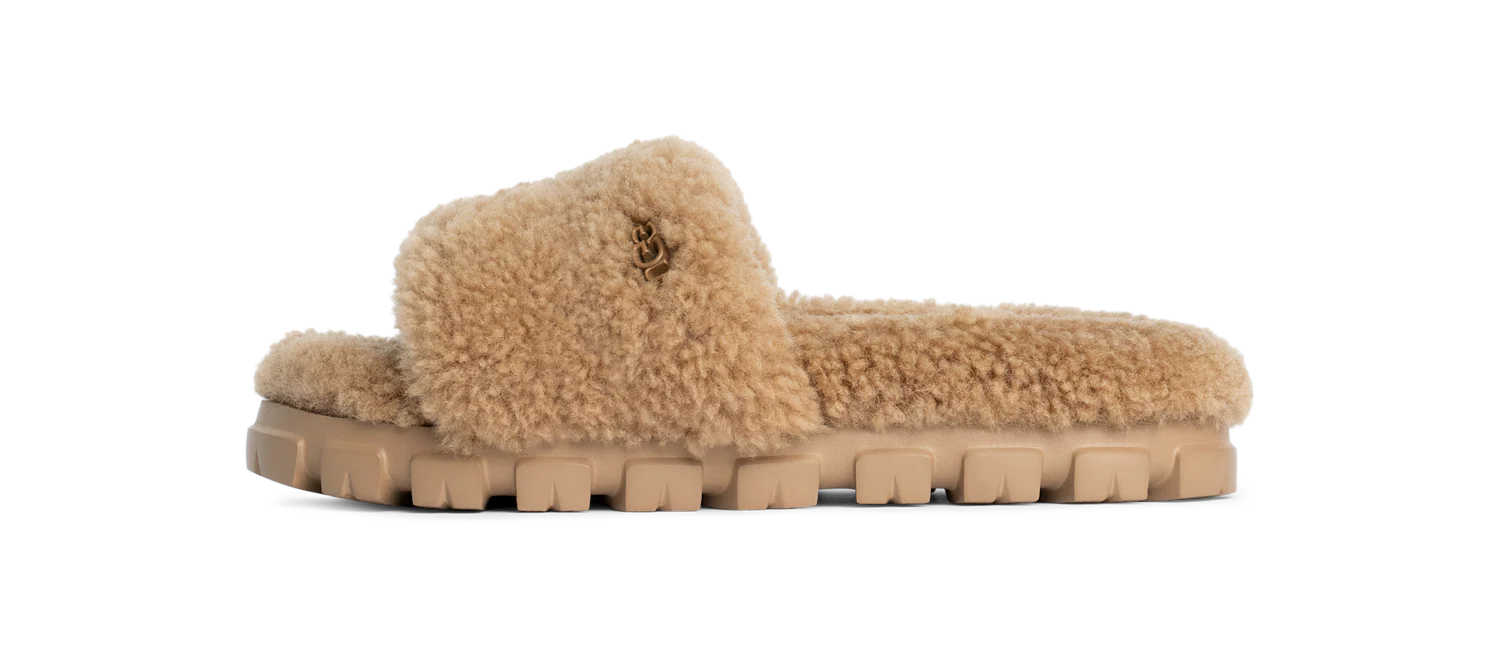 UGG Cozetta Curly Slide Chestnut, Chestnut (1130838-CHE)