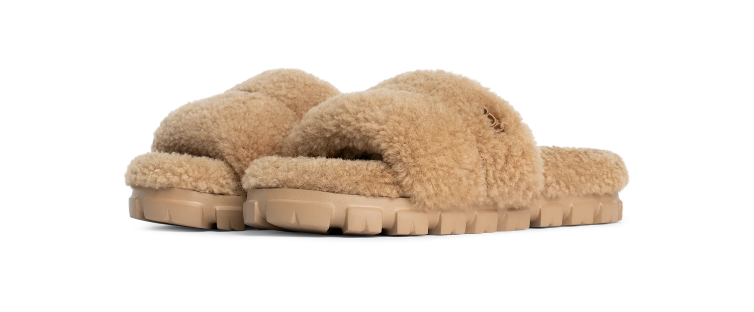 UGG Cozetta Curly Slide Chestnut, Chestnut (1130838-CHE)