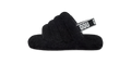 UGG Fluff Yeah Slide Black (Kids)