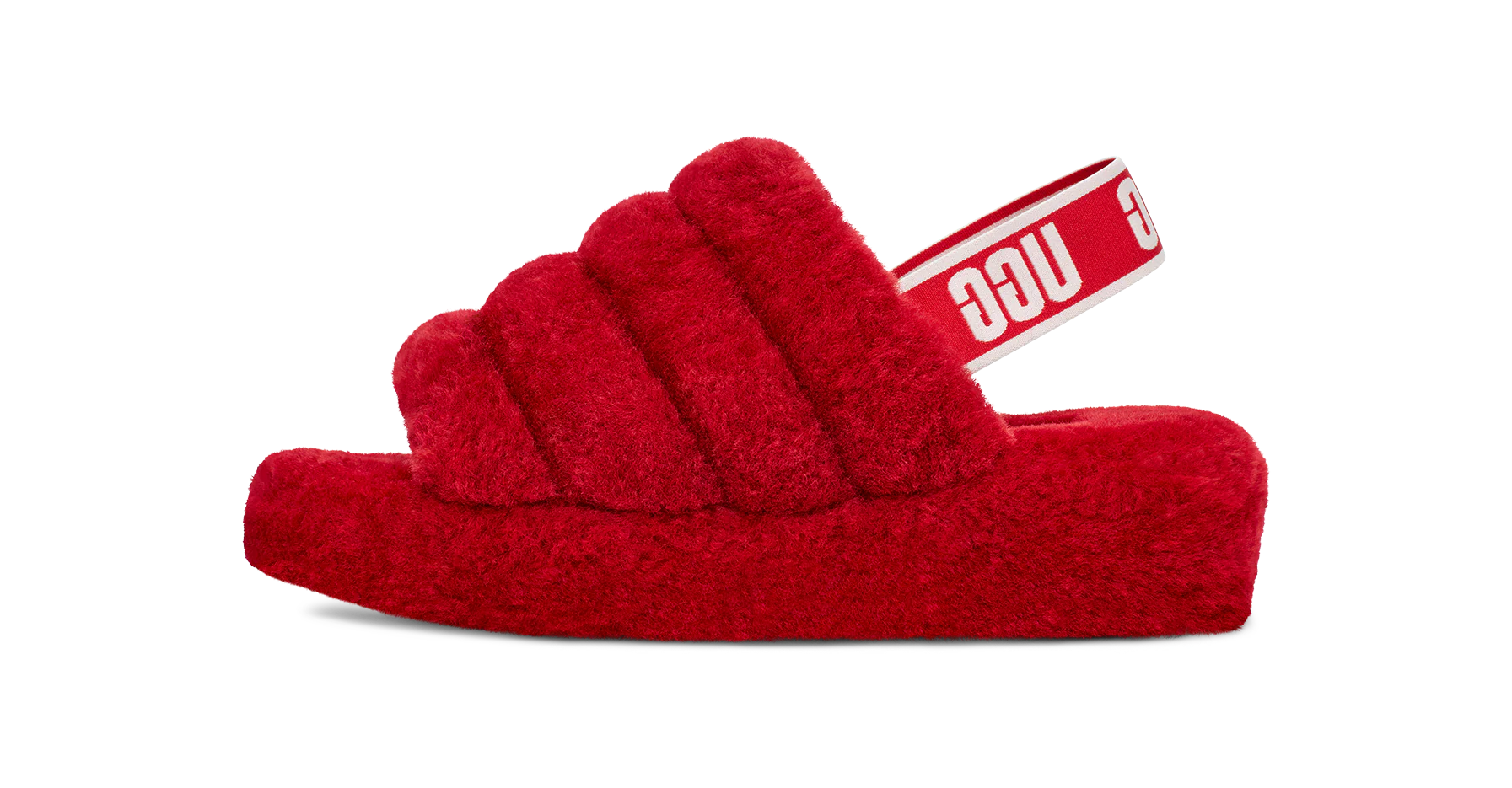 UGG Fluff Yeah Slide Ribbon Red, Ribbon Red (1095119-RBRD)