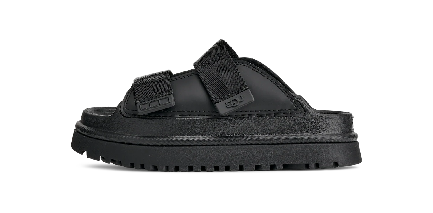 UGG GoldenGlow Slide Black (Kids), Black (1166513K-BLK)