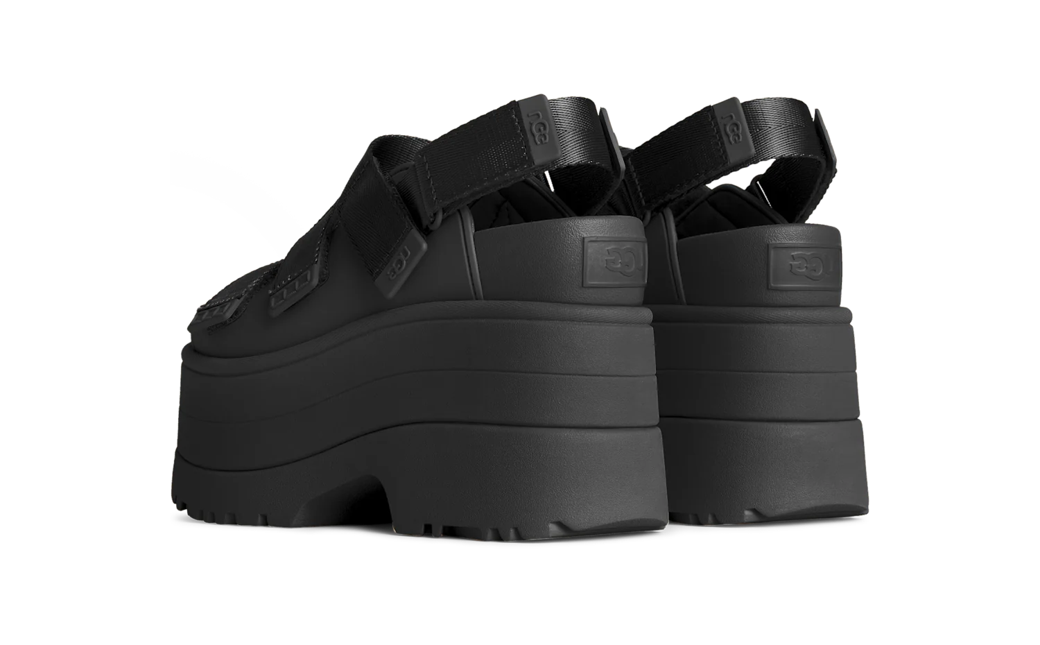 UGG GoldenRise Platform Sandals Black, Black (1167431-BLK)