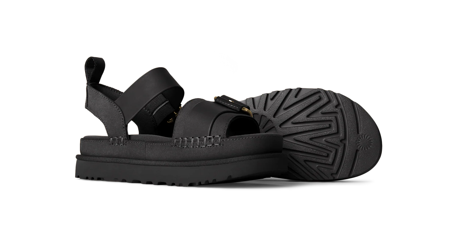 UGG Goldenstar Villa Sandal Black, Black (1167392-BLK)