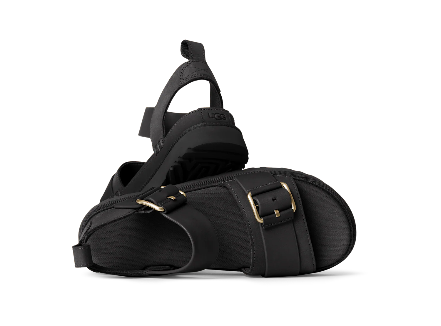 UGG Goldenstar Villa Sandal Black, Black (1167392-BLK)