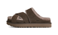 UGG Greenport Cross Strap Slide Dense Smoke