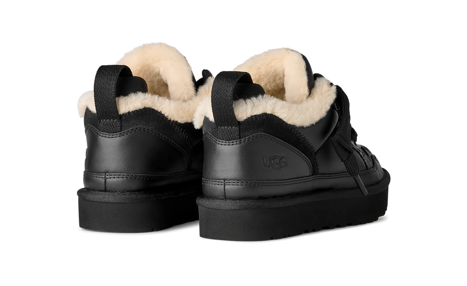 UGG Lowmel Leather Black, Black (1171537-BLK)