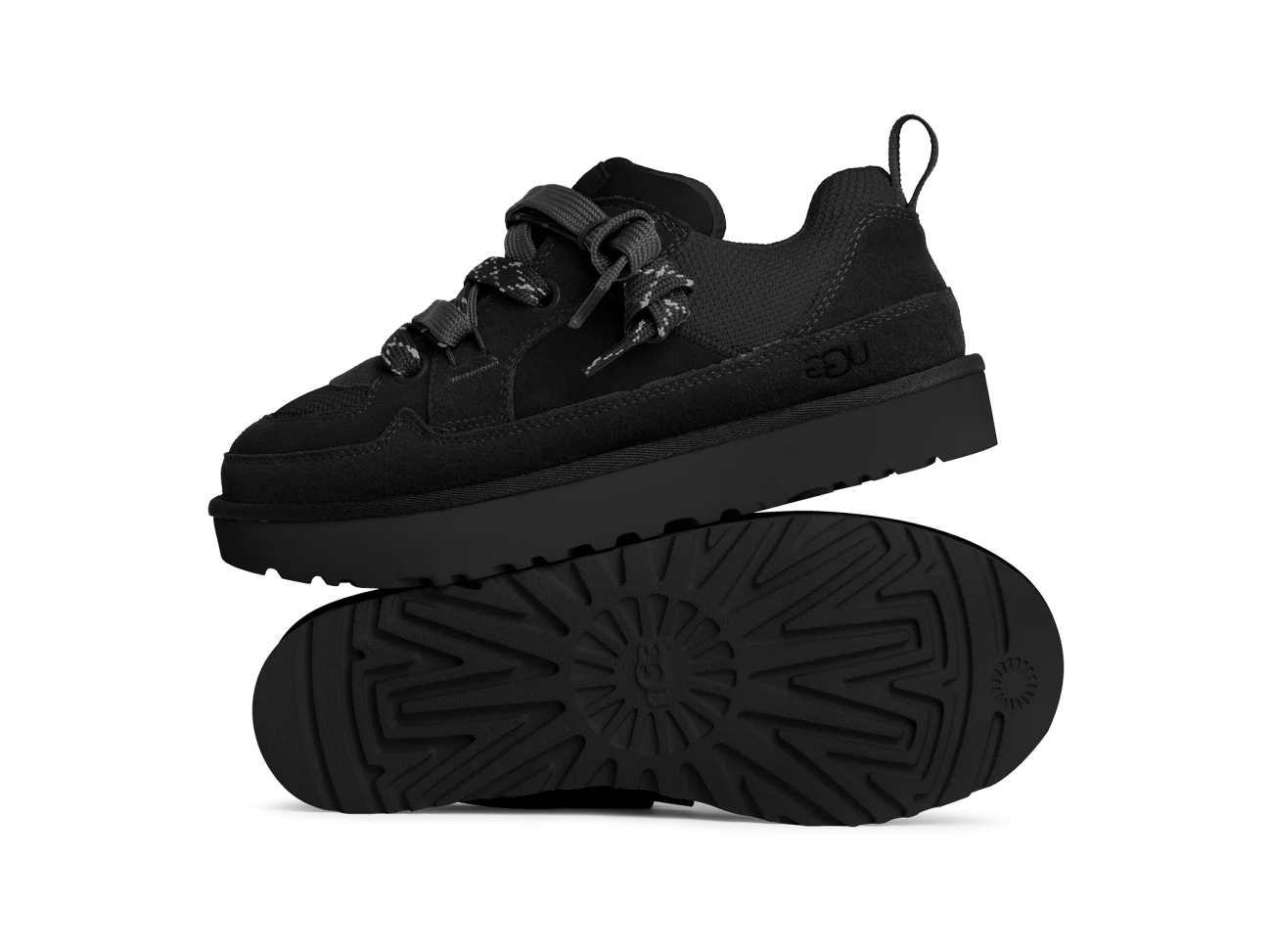 UGG Lowmel Lo Black, Black (1168890-BLK / 1169493-BLK)