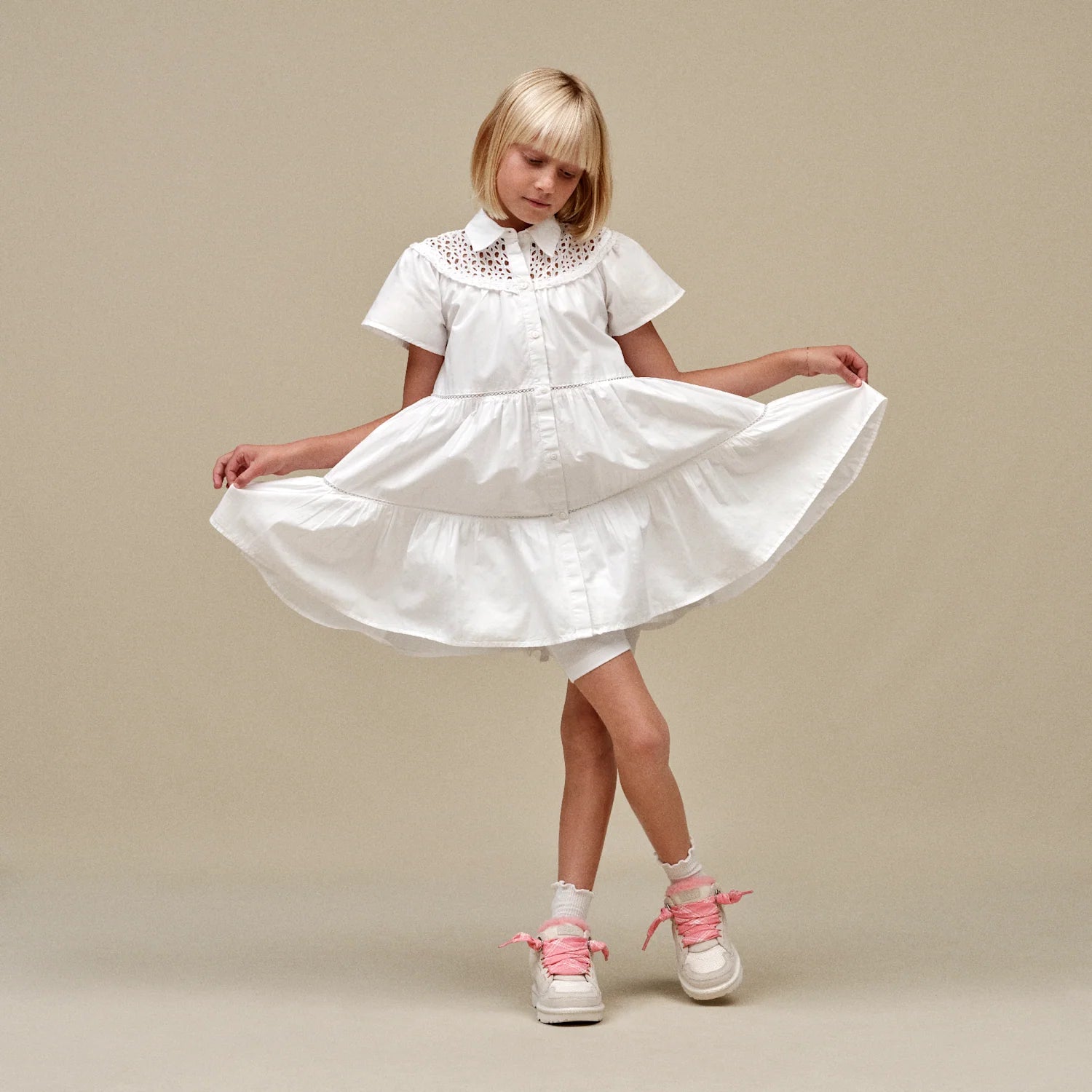 UGG Lowmel Love '25 Jasmine Tropical Pink (Kids), Jasmine/Tropical Pink (1172390K-JNT)