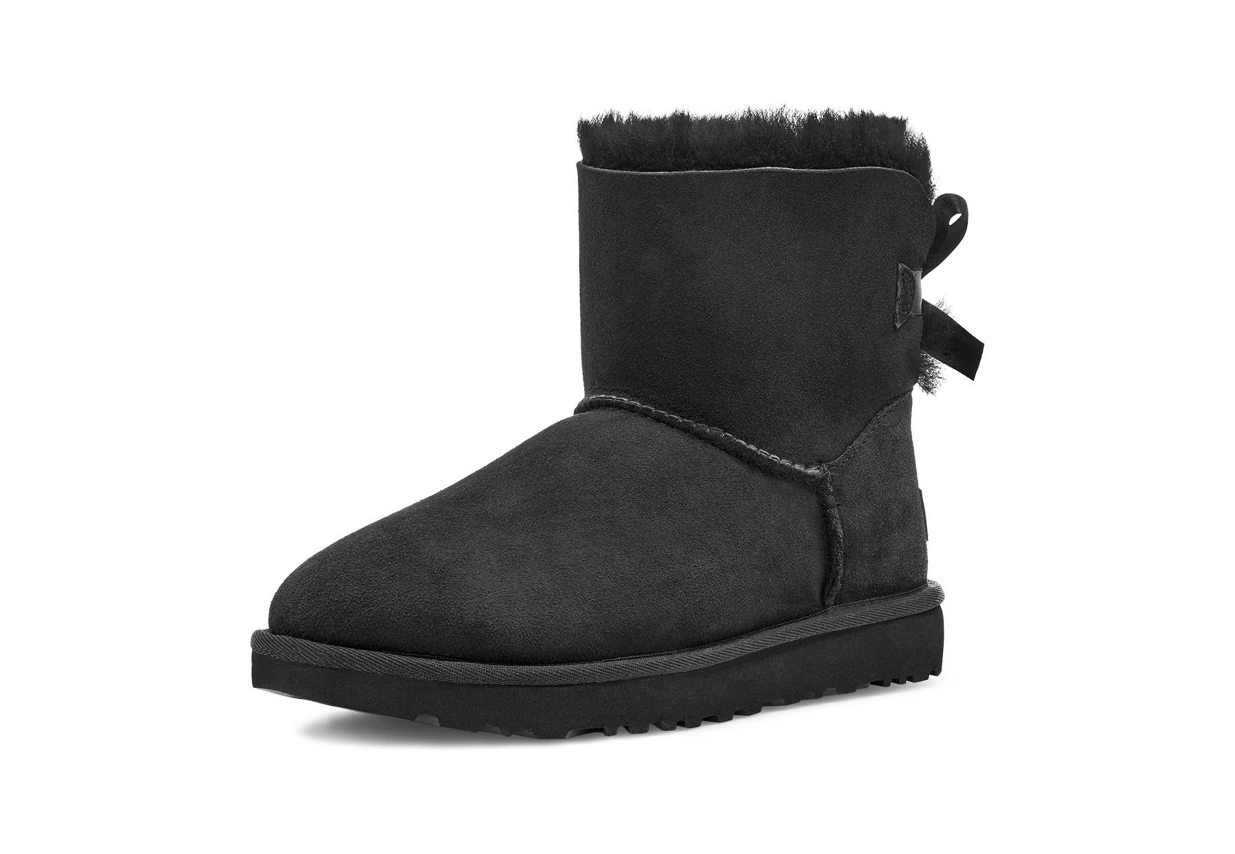 UGG Mini Bailey Bow II Black, Black (1016501-BLK)