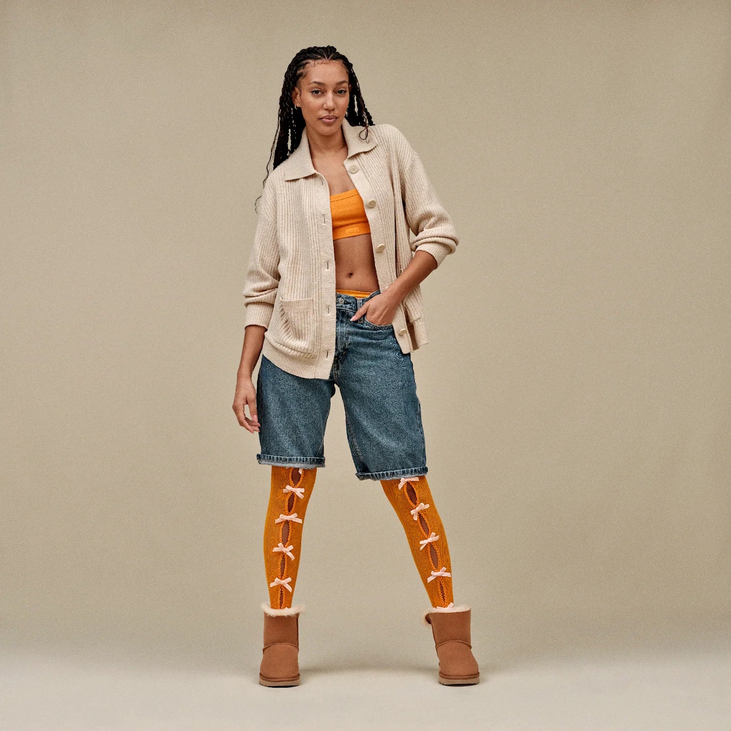 UGG Mini Bailey Bow II Chestnut, Chestnut (1016501-CHE)