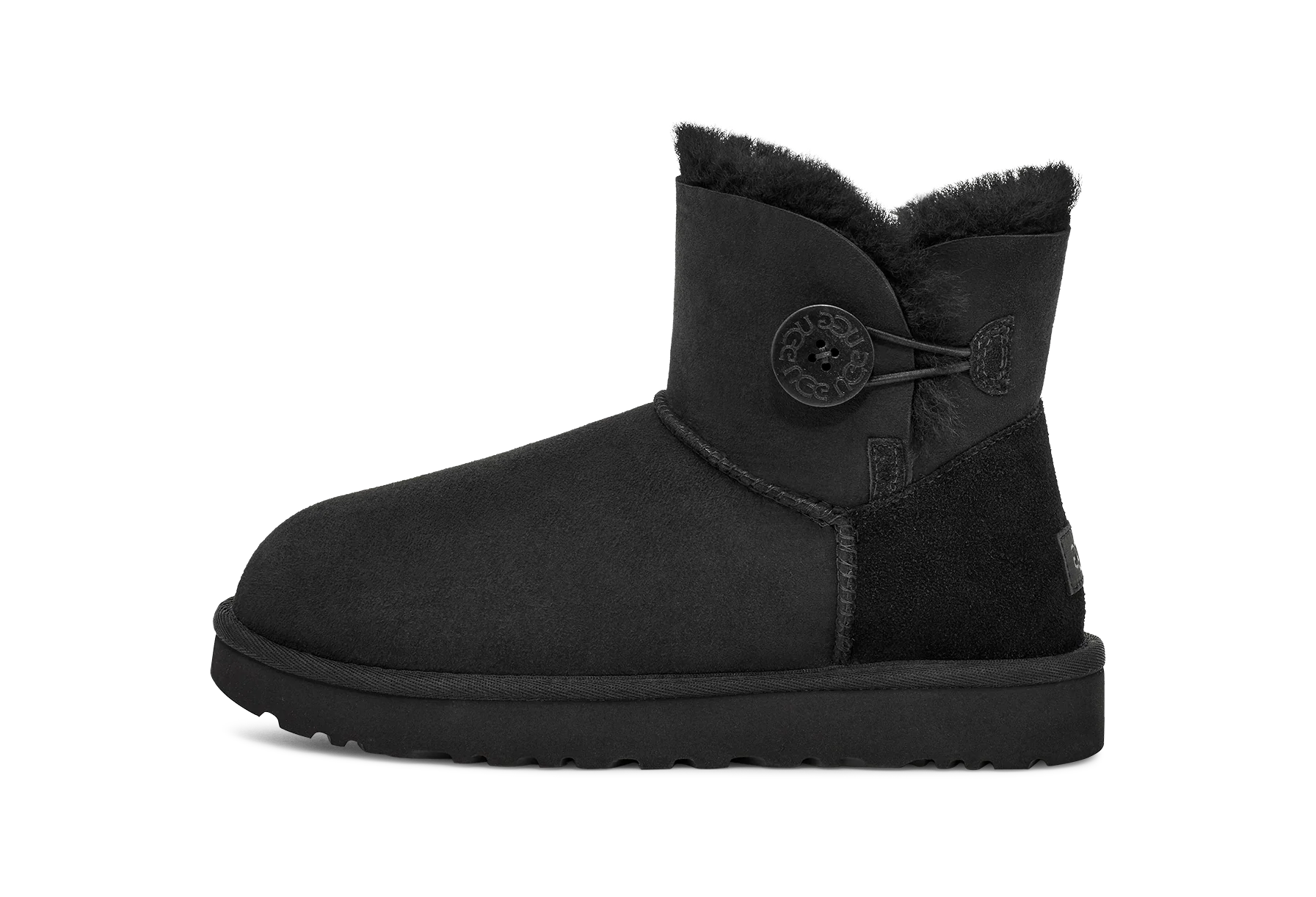 UGG Mini Bailey Button Boot Black, Black (1016422-BLK)