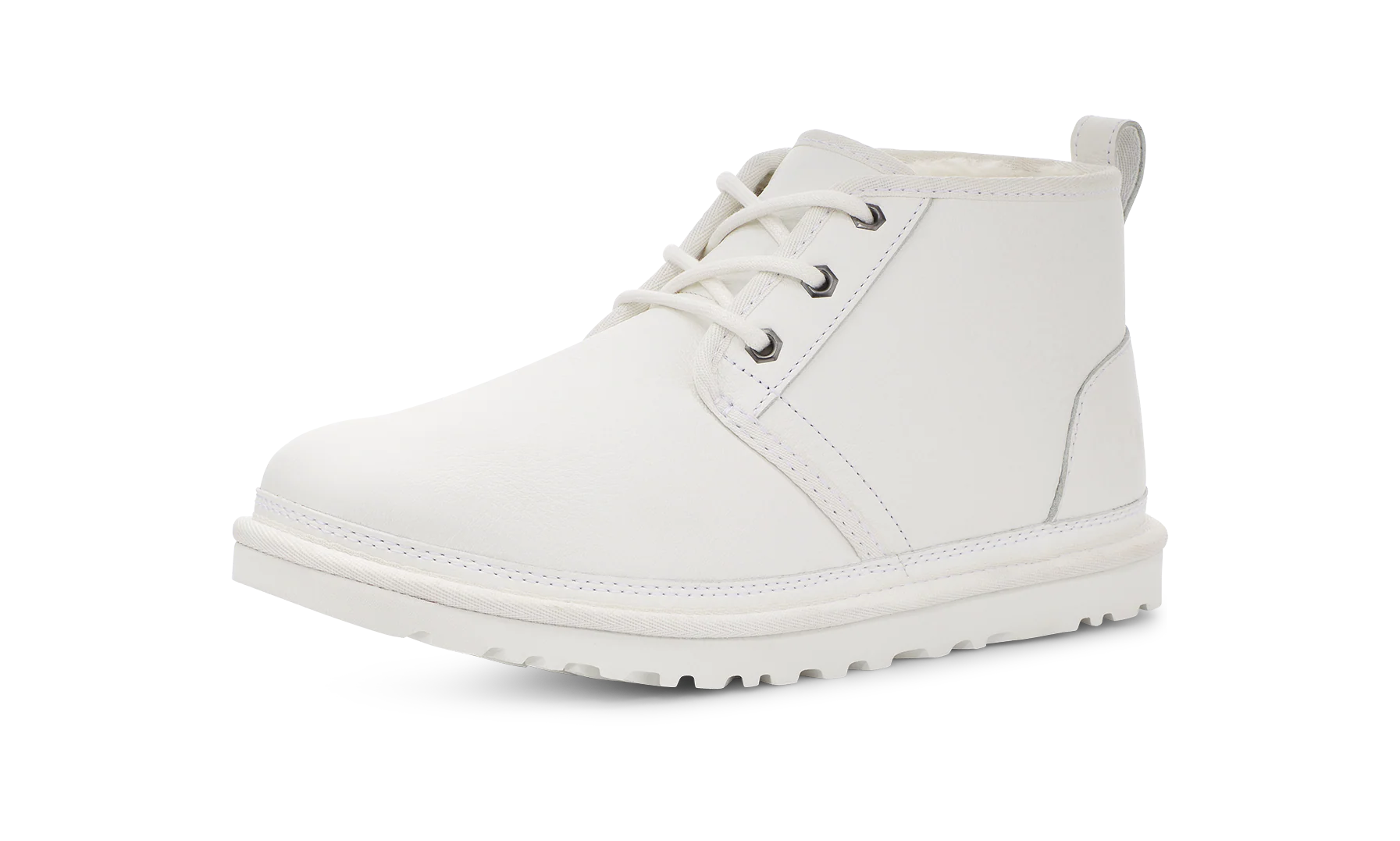 UGG Neumel Leather Boot White, White/White (1133777-WWH)