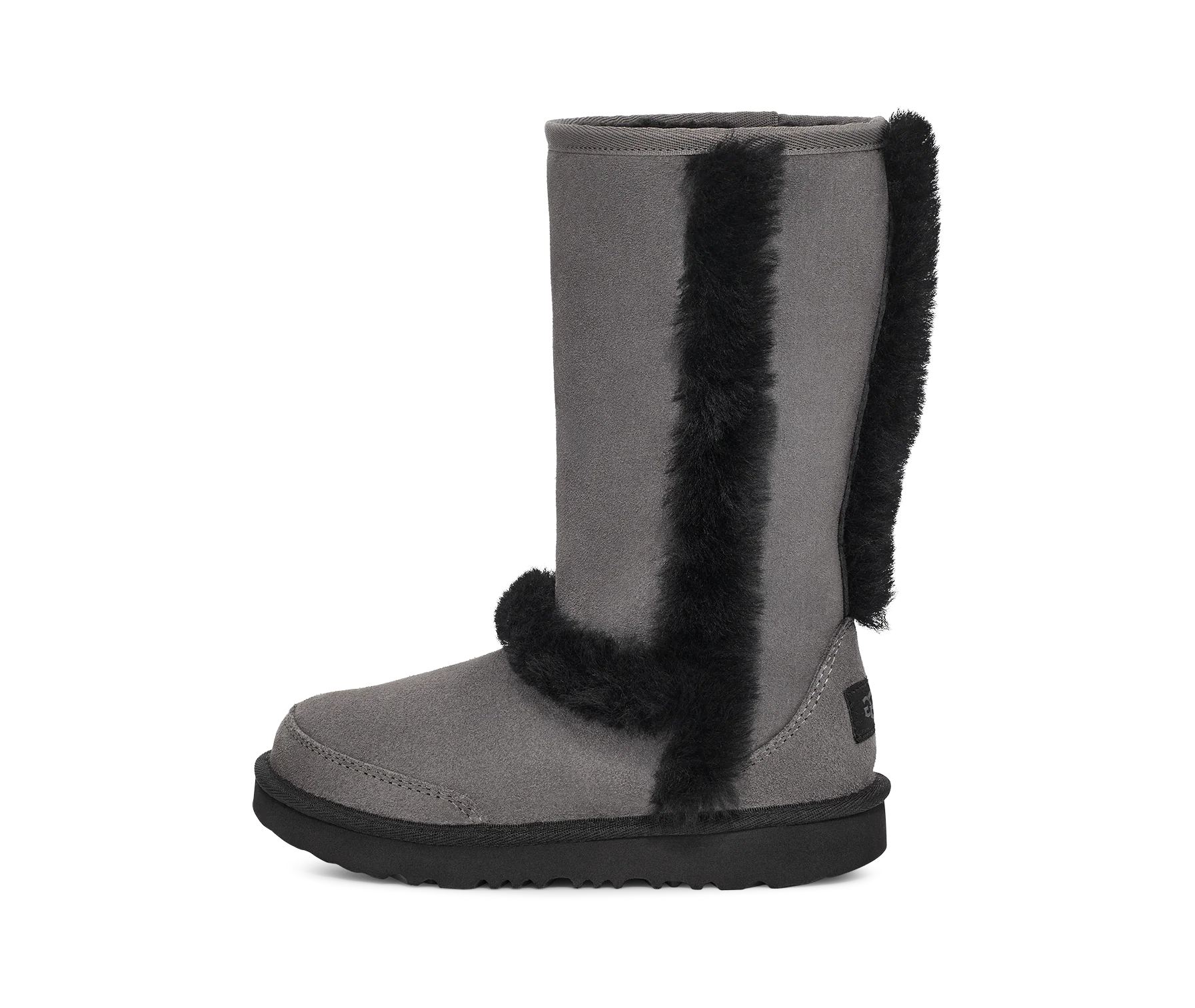 UGG Sunburst Tall Boot Grey Black (Kids), Grey/Black (1143694K-GRB)