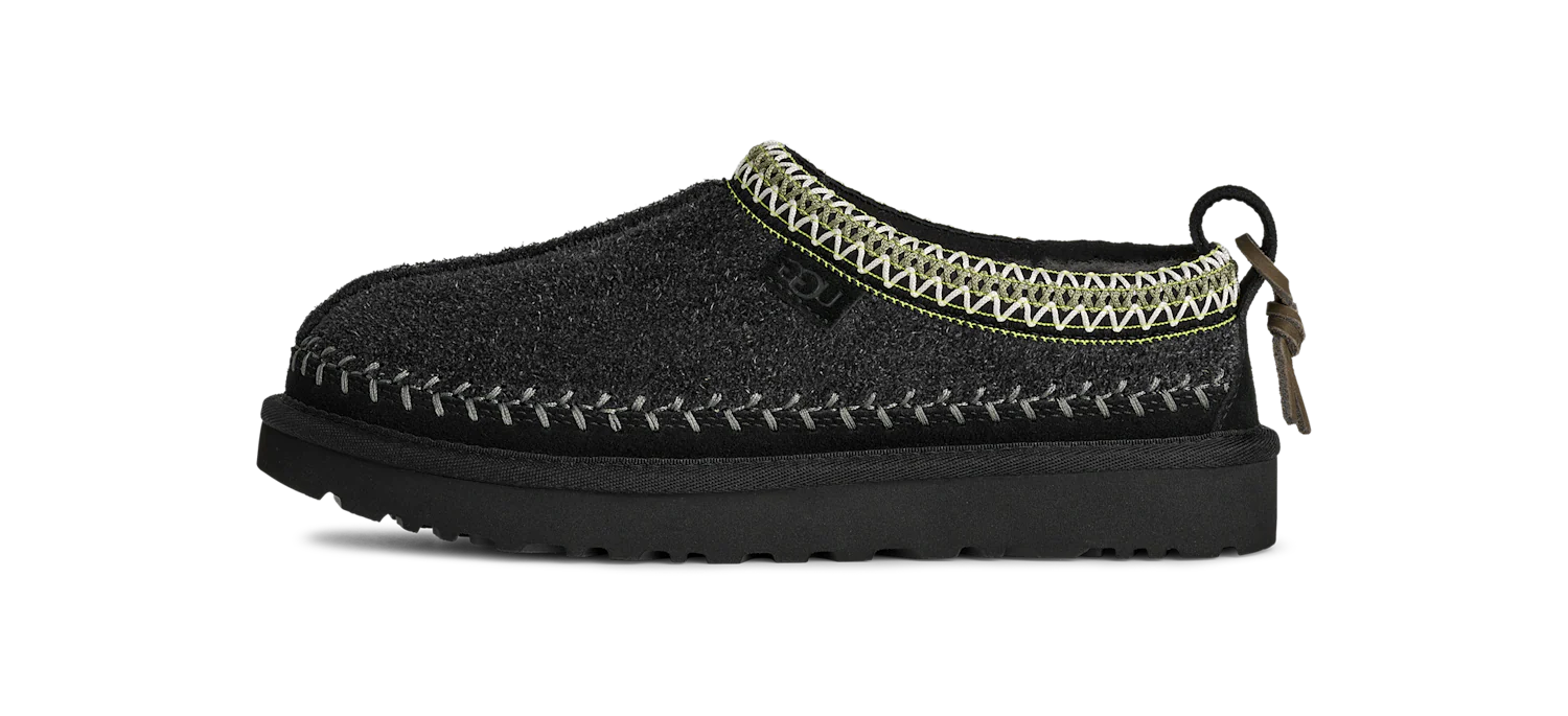 UGG Tasman Biarritz Slipper Black, Black (1171444-BLK)