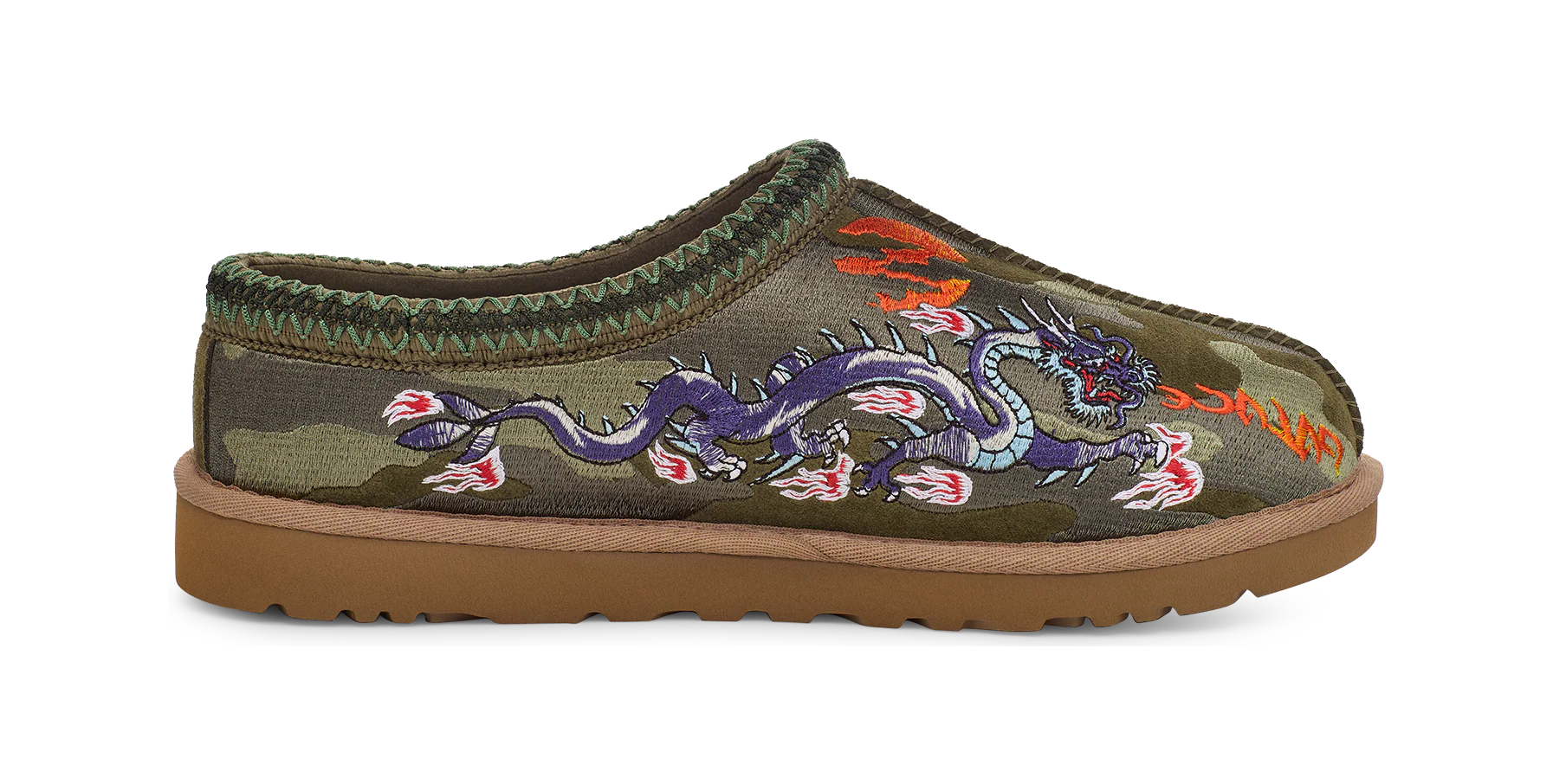 UGG Tasman Slipper Palace Burnt Olive Camo, Burnt Olive (1172070-GRNC)