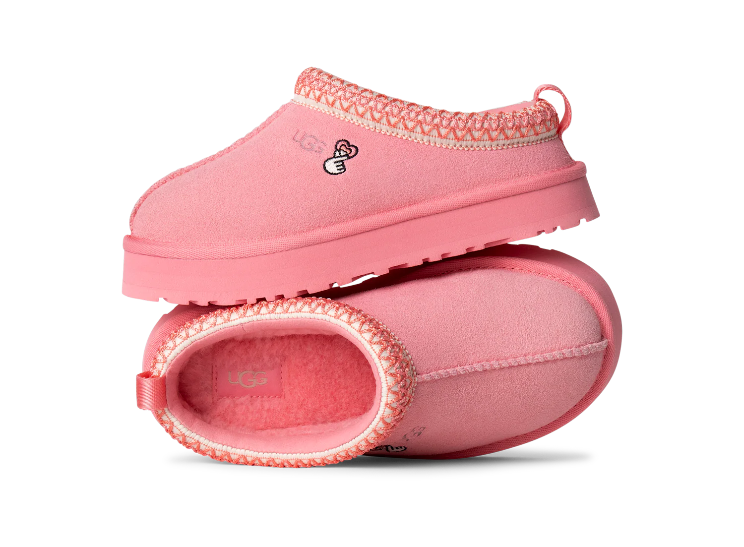 UGG Tazz Love '25 Slipper Tropical Pink (Kids), Tropical Pink (1172391K-TPCL)