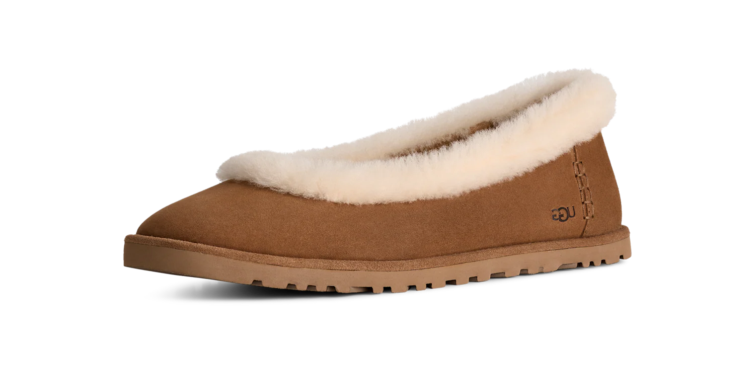 UGG Zora Ballet Flat Chestnut, Chestnut (1178111-CHE)
