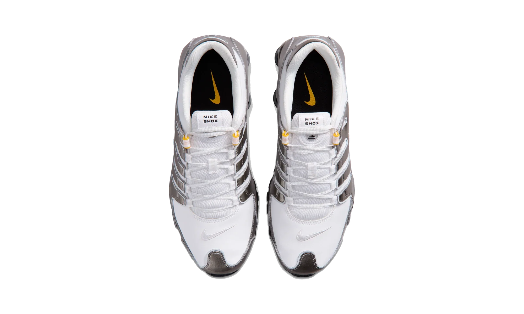 Nike Shox NZ Summit White/Metallic Pewter/University Gold/Summit White