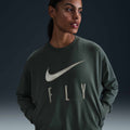 Nike Swoosh Fly Dri-FIT French Terry Crew-Neck Basketball Sweatshirt Vintage Green/Jade Horizon/W...