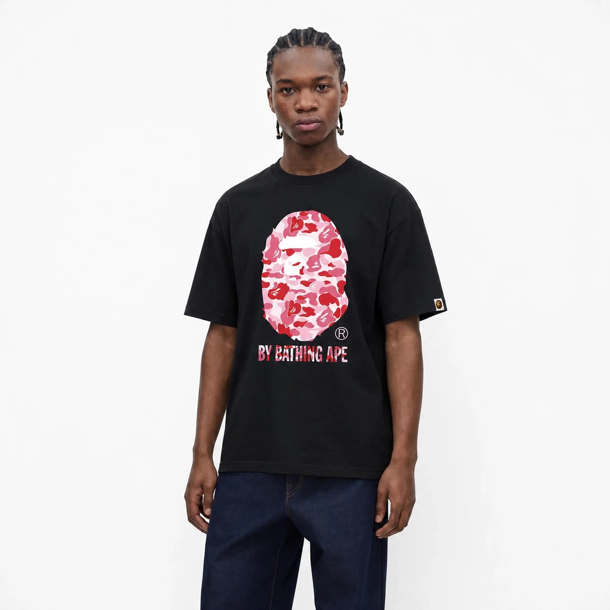 BAPE ABC Camo T-Shirt Black Pink