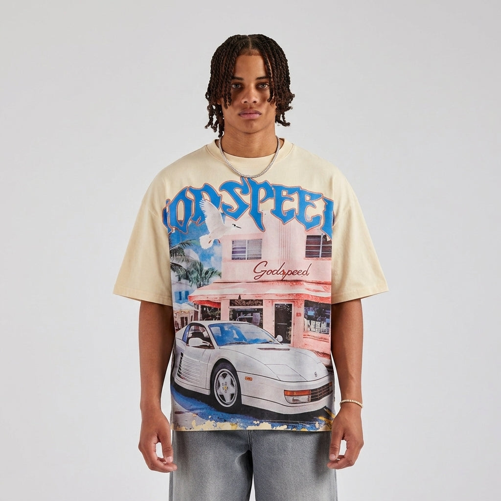 Godspeed Miami Rarri T-Shirt White