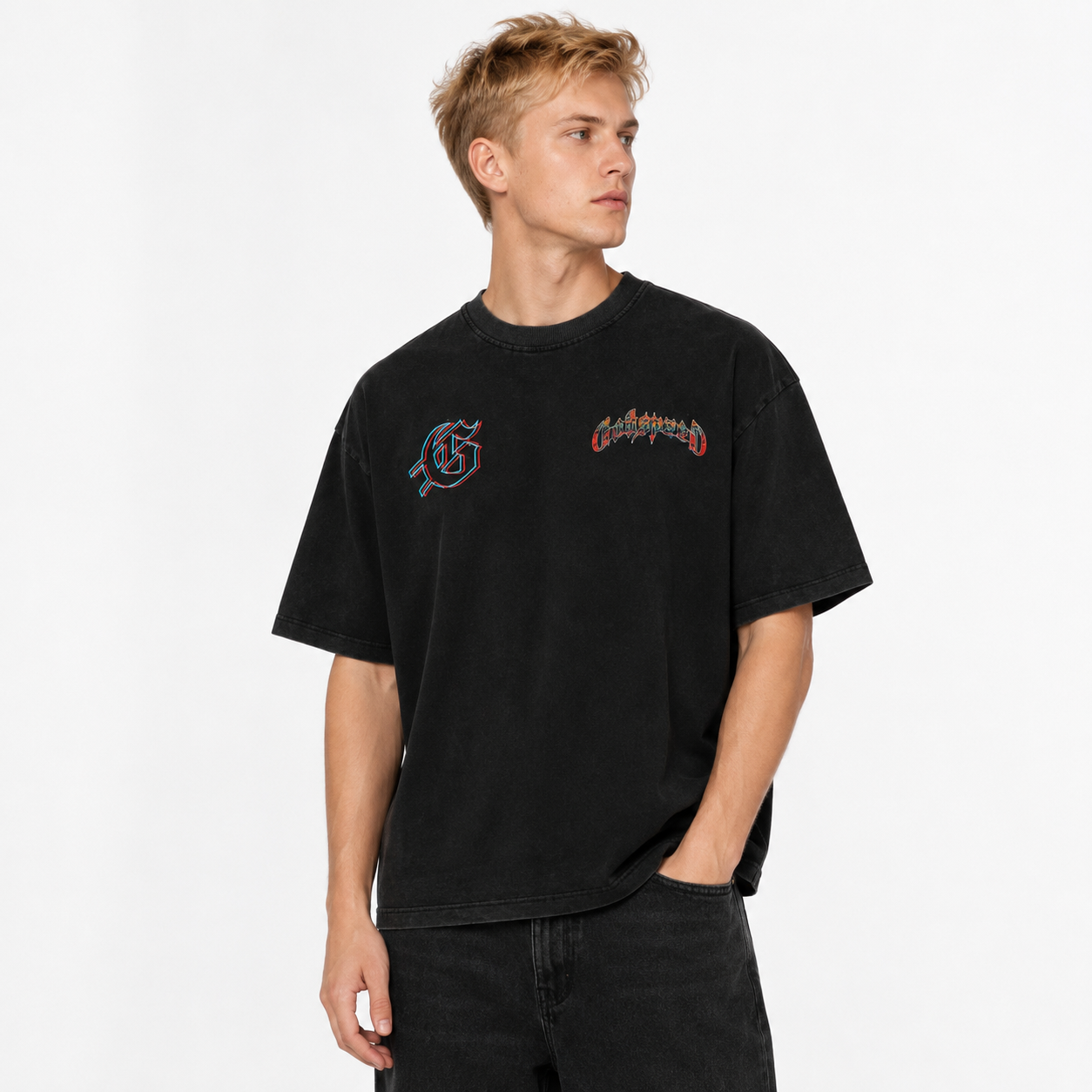 Godspeed Natural Disaster T-Shirt Washed Black