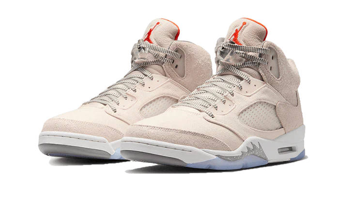 Air Jordan 5 Retro SE Craft Light Orewood Brown, Light Orewood Brown/Safety Orange/Flat Pewter/Sail (FD9222-180 / FD9220-180)