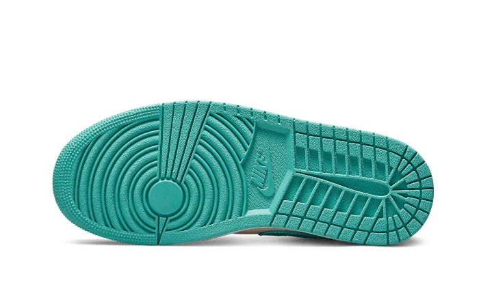 Air Jordan 1 Low Tropical Teal, Sanddrift/Washed Teal-Sail (DC0774-131)