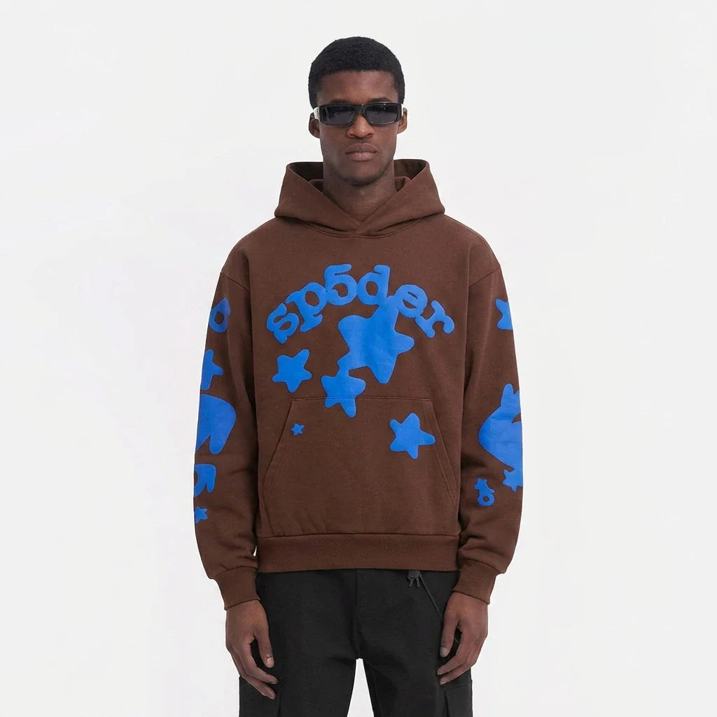 Sp5der Beluga Hoodie Brown