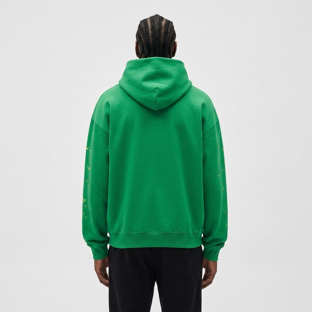 Sp5der Star OG Web V2 Hoodie Slime Green