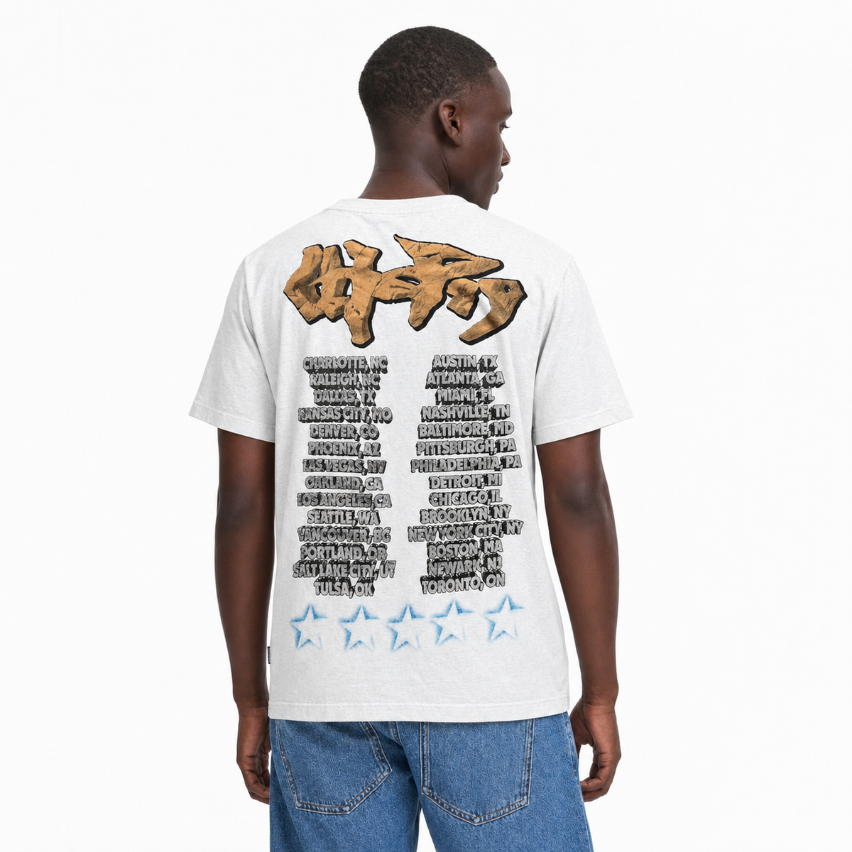 Travis Scott Utopia Tour Skitzo Circus Maximus T-Shirt White