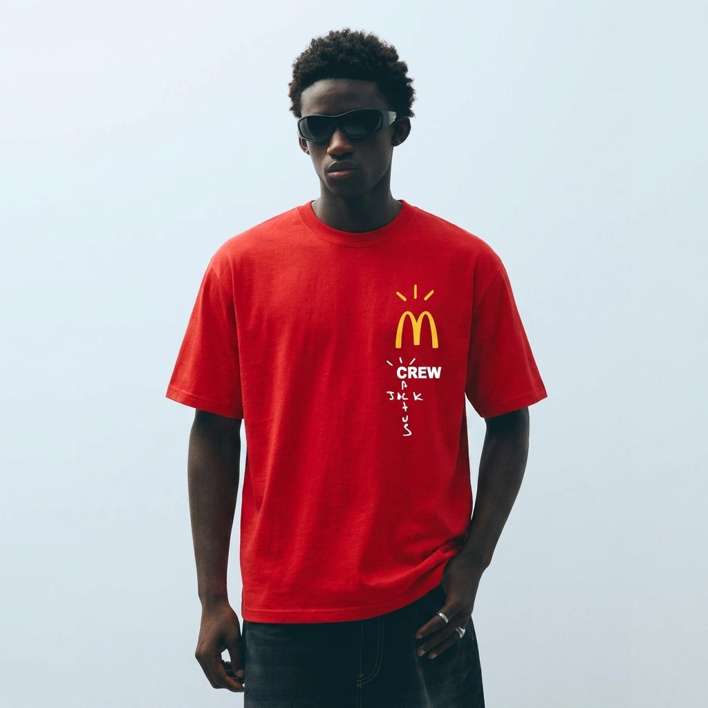 Travis Scott x McDonald's Crew T-Shirt Red