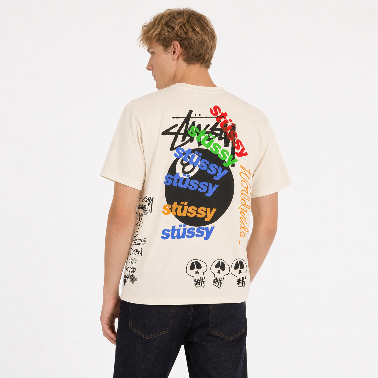 Stussy Test Strike Pigment Dyed T-Shirt Natural