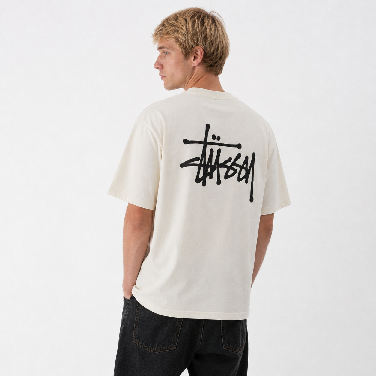 Stussy Basic Pigment Dyed T-Shirt Natural