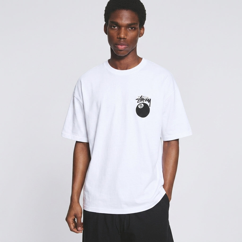 Stussy 8 Ball T-Shirt White
