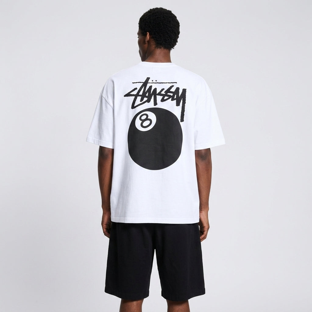 Stussy 8 Ball T-Shirt White