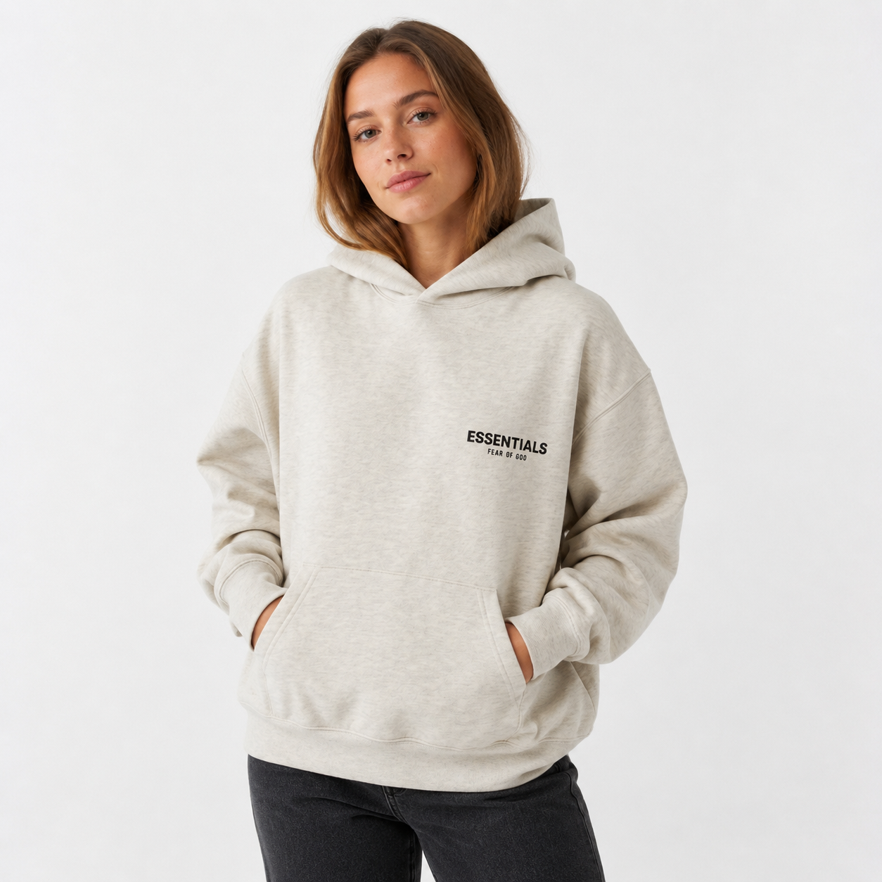 Fear of God Essentials Hoodie Light Oatmeal