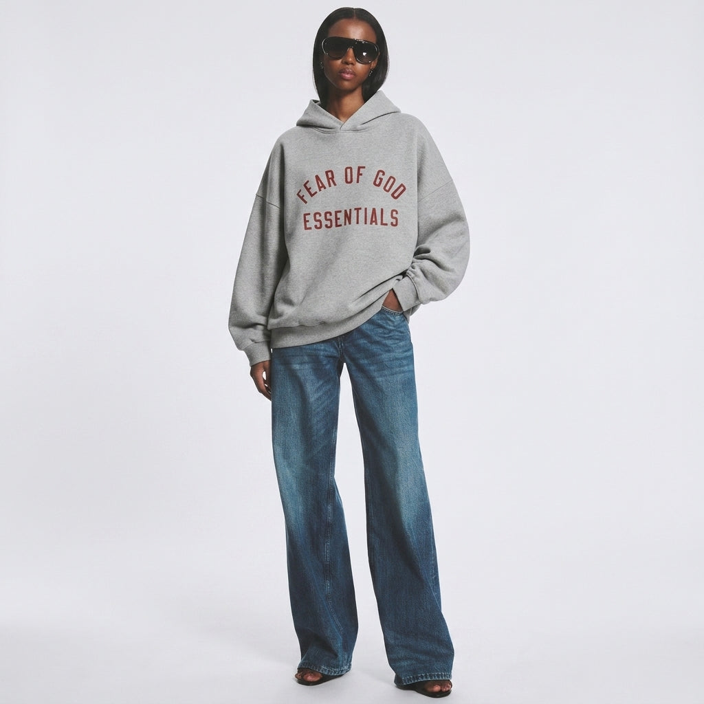 Fear of God Essentials Fleece Hoodie Dark Heather