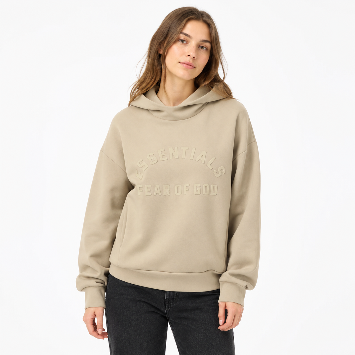 Fear of God Essentials Hoodie Dusty Beige