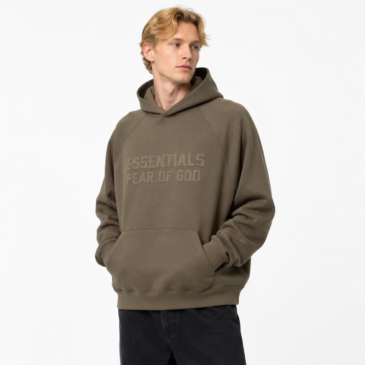 Fear of God Essentials Hoodie Wood