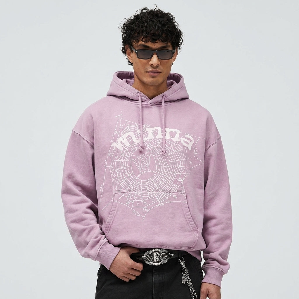 Sp5der x Gunna Wunna Hoodie Purple