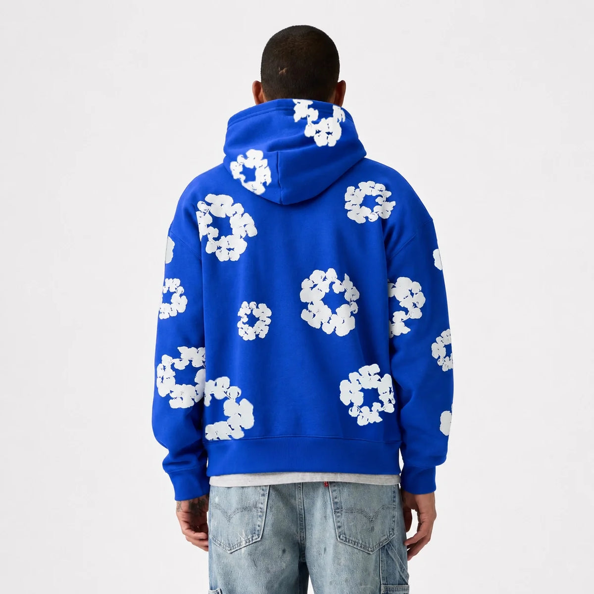 Denim Tears The Cotton Wreath Hoodie Royal Blue