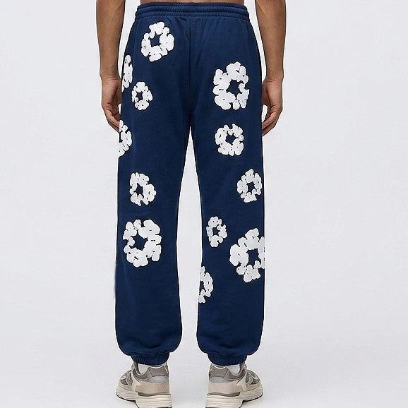 Denim Tears Cotton Wreath Sweatpants Navy