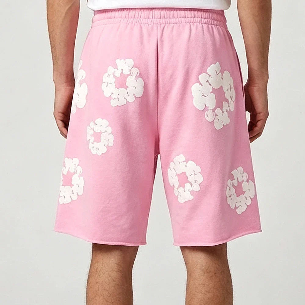 Denim Tears The Cotton Wreath Shorts Pink (402-100-30) - Sneak