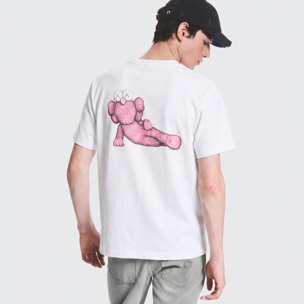 KAWS x Uniqlo T-Shirt Pink Graphic