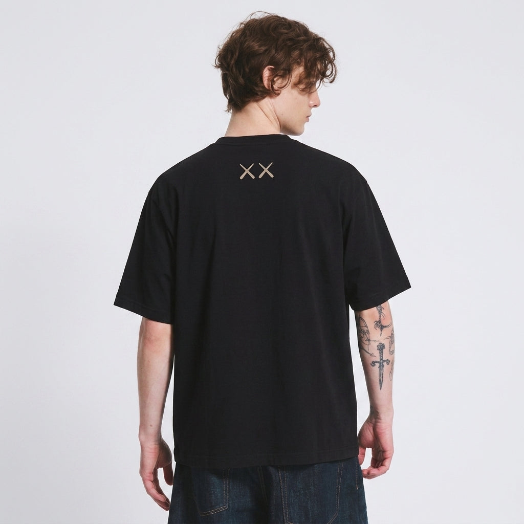 KAWS x Uniqlo T-Shirt Black Graphic
