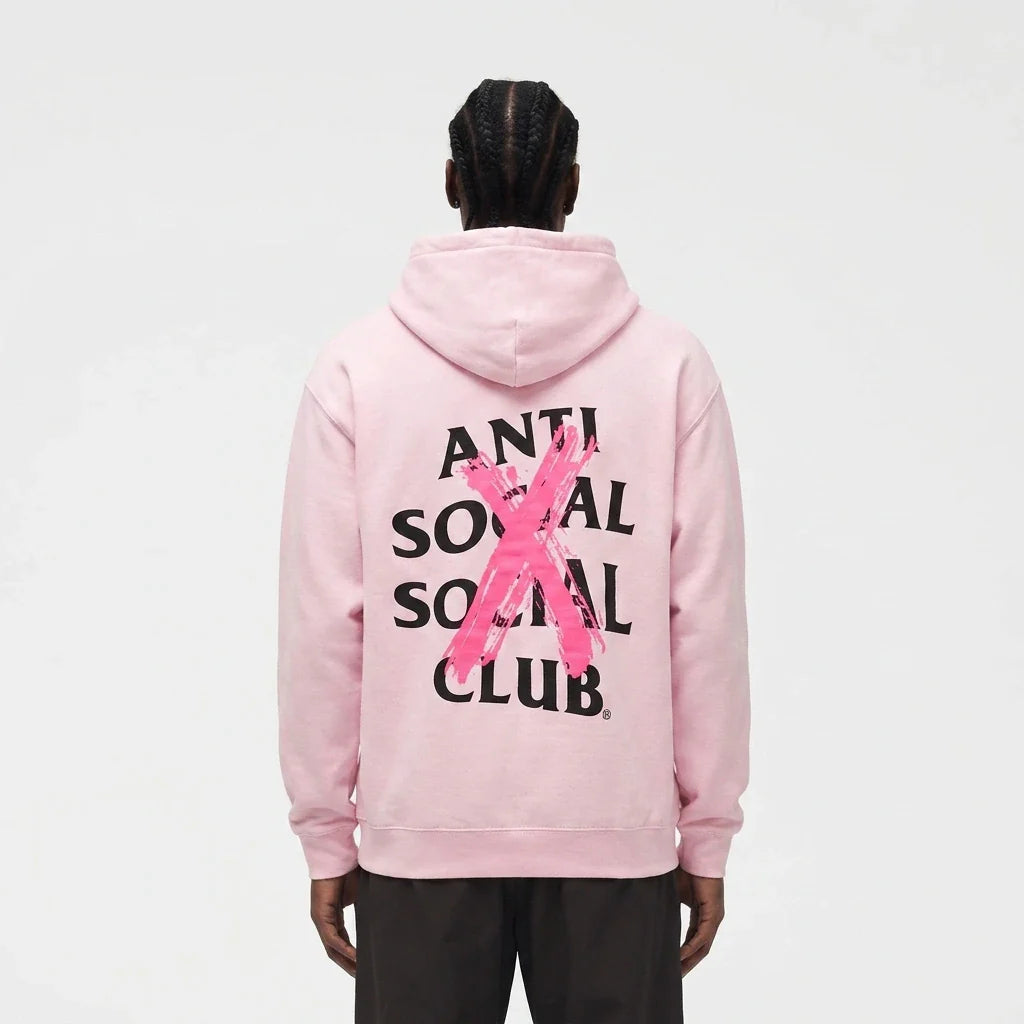Anti Social Social Club Cancelled Hoodie Pink