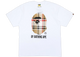 BAPE A Bathing Ape Check by Bathing Tee White/Beige