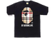 BAPE A Bathing Ape Check by Bathing Tee Black/Beige